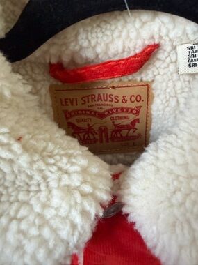 Women’s Levi Strauss & Co. Sherpa-Lined Jacket in Red-Orange